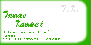 tamas kampel business card